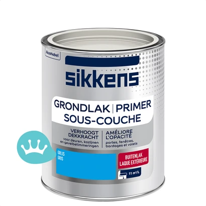 Sikkens Grondlak Grijs 750 mililiter packshot