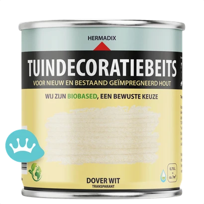 Hermadix Tuindecoratiebeits Dover Wit 750 mililiter packshot
