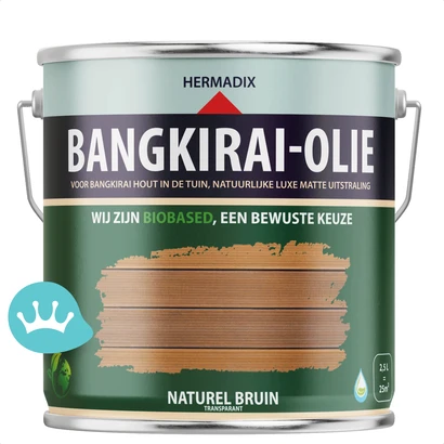 Hermadix Bangkirai Olie Naturel Bruin 2,5 liter packshot