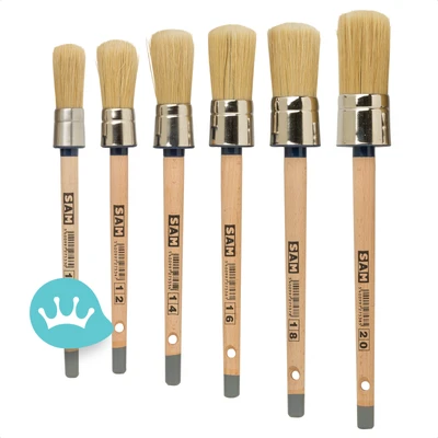 Sam Pro Ronde Muurverf Kwast S211