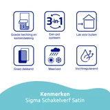 Sigma Schakelverf Satin Kenmerken