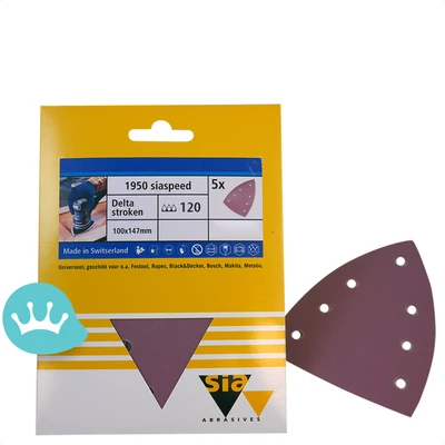 Sia Siaspeed Schuurpapier Delta (1950) 147 Mm X 100 Mm P120 5 Vellen packshot