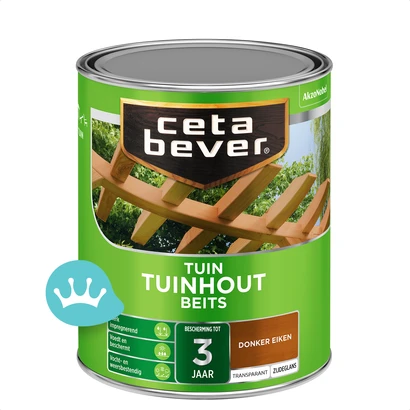 CetaBever Transparant Tuinhout Beits 009 Donker Eiken 750 mililiter packshot