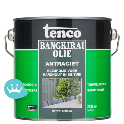 Tenco Bangkirai Olie Antraciet 2,5 liter packshot
