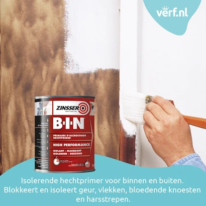Zinsser B I N Wit 1 liter Toepassing 1 packshot
