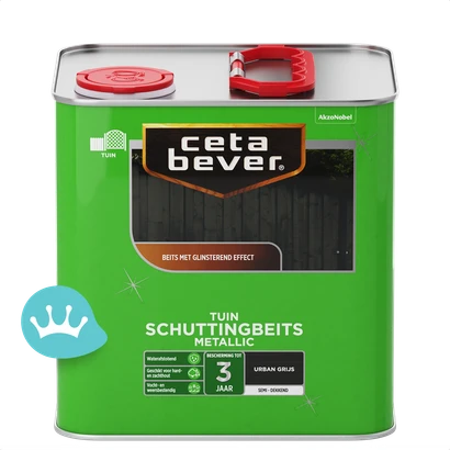 CetaBever Schuttingbeits Urban Grijs 2,5 liter packshot