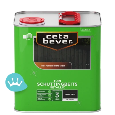 CetaBever Schuttingbeits Urban Grijs 2,5 liter packshot