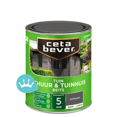 Ceta Bever Dekkend Schuur En Tuinhuis Beits Antraciet 0,75 liter packshot