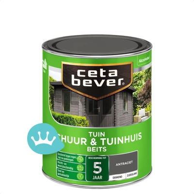 Ceta Bever Dekkend Schuur En Tuinhuis Beits Antraciet 0,75 liter packshot
