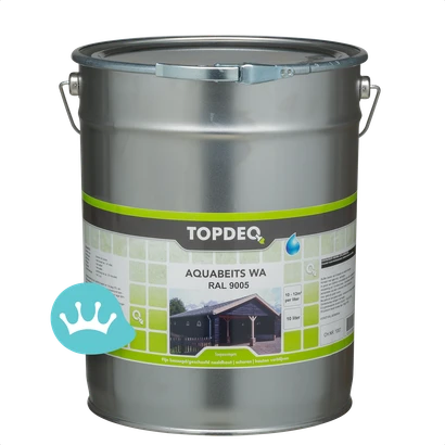 Topdeq Zwarte Matte Beits Zwart 10 liter packshot