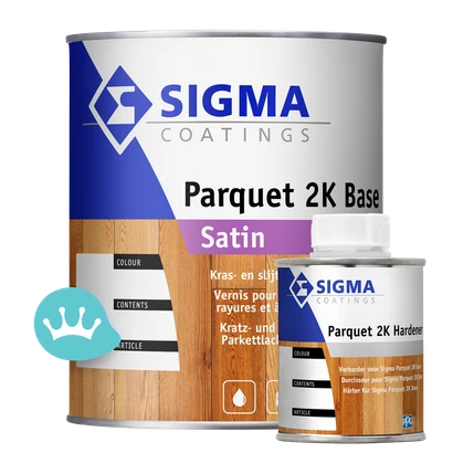 Sigma Parquet 2 K Base Satin 1 liter + Verharder packshot