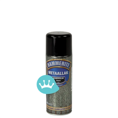 Hammerite Metaallak Hamerslag Spuitbus Zwart H160 400 mililiter packshot