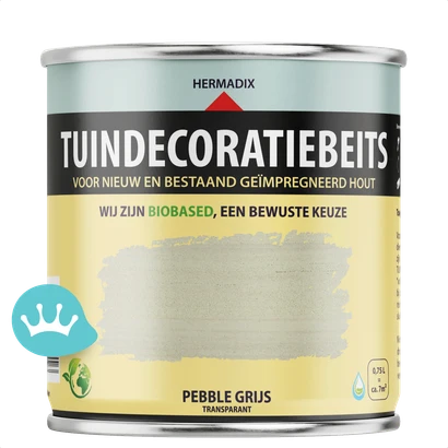 Hermadix Tuindecoratiebeits Pebble Grijs 750 mililiter packshot