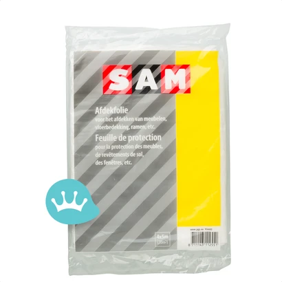 Sam Afdekfolie Dun (0,007 Mm) 4 M X 5 M (20 M2) packshot