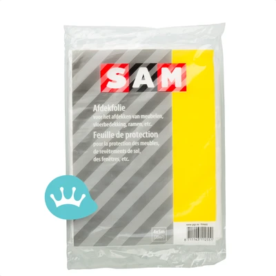 Sam Afdekfolie Dun (0,007 Mm) 4 M X 5 M (20 M2) packshot
