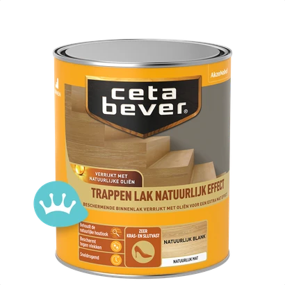 CetaBever Trappenlak Natuurlijk Effect Blank 750 mililiter packshot