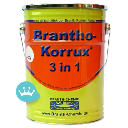 Brantho Korrux 3 in 1 Ral 9010 Zuiverwit 5 liter packshot