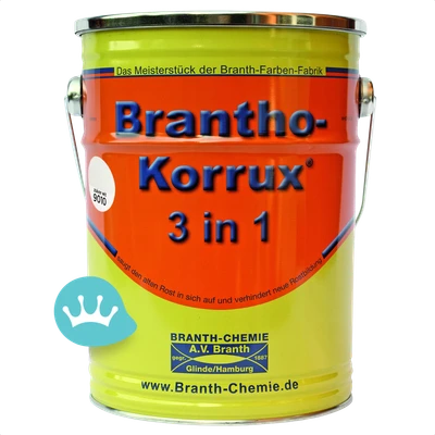 Brantho Korrux 3 in 1 Ral 9010 Zuiverwit 5 liter packshot