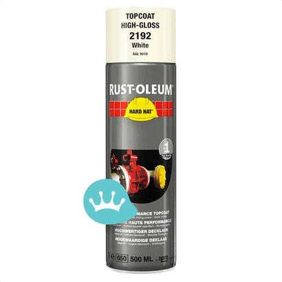 Rust Oleum Hard Hat Deklaag Wit 2192 Ral 9010 500 Ml packshot
