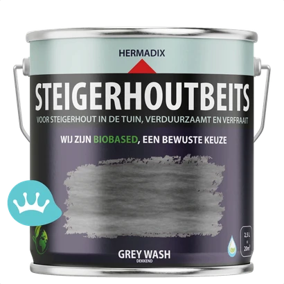 Hermadix Steigerhoutbeits Grey Wash 2,5 liter packshot