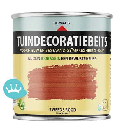 Hermadix Tuindecoratiebeits Zweeds Rood 750 mililiter packshot