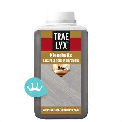 Trae Lyx Kleurbeits Vergrijsd Eiken 2539 1 liter packshot