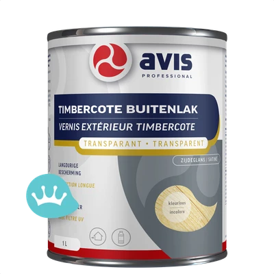 Avis Timbercote Buitenlak Transparant Kleurloos Zijdeglans 1000 mililiter Nieuw packshot
