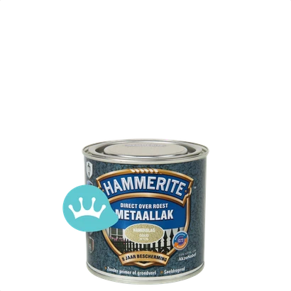 Hammerite Metaallak Hamerslag Goud H170 250 mililiter packshot