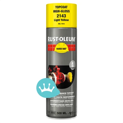 Rust Oleum Hard Hat Deklaag Lichtgeel 2143 Ral 1018 500 Ml packshot
