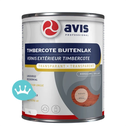 Avis Timbercote Buitenlak Transparant Mahonie Hoogglans 1000 mililiter Nieuw packshot