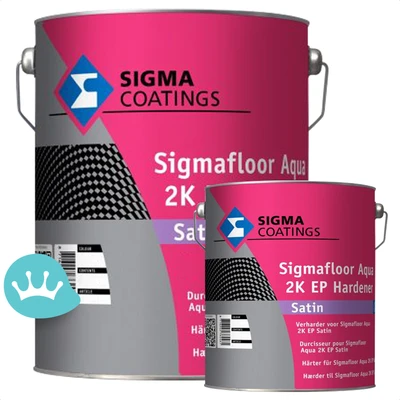 Sigma Sigmafloor Aqua 2K EP Satin Mengkleur 12 liter packshot