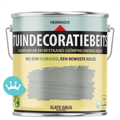 Hermadix Tuindecoratiebeits Slate Grijs 2,5 liter packshot