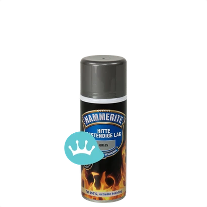 Hammerite Hittebestendige Lak Grijs 400 mililiter packshot