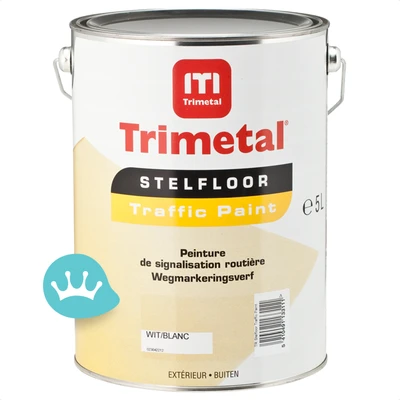 Trimetal Stelfloor Traffic Paint Wit 5 liter packshot
