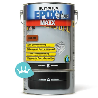 Rust Oleum Epoxyshield Maxx Engels Rood 5 liter packshot