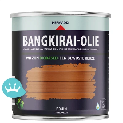 Hermadix Bangkirai Olie Bruin 750 mililiter packshot