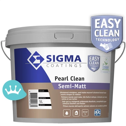 Sigma Pearl Clean Semi Matt Mengkleur 5 liter packshot