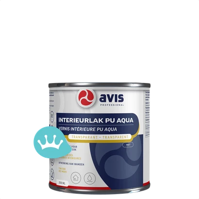 Avis Interieurlak Pu Aqua Transparant Mat 250mililiterNieuw packshot