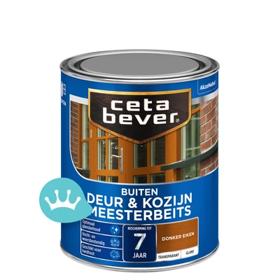 CetaBever Transparante Meesterbeits Deur En Kozijn Glans 009 Donker Eiken 750 mililiter packshot