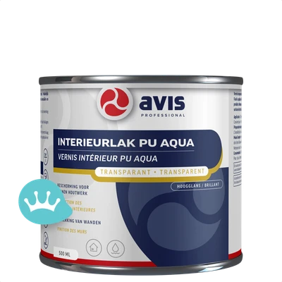 Avis Interieurlak Pu Aqua Transparant Hoogglans 500mililiterNieuw packshot