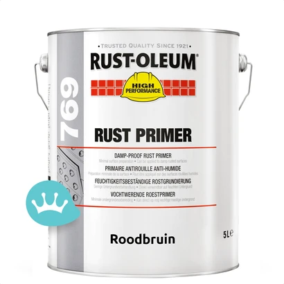 Rust Oleum 769 Vochtwerende Roestprimer Roodbruin 5 liter packshot