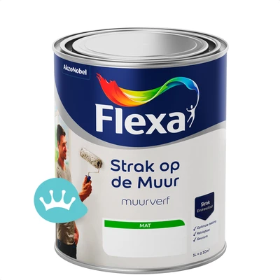 Flexa Strak Op De Muur Muurverf Mengkleur 1 liter packshot