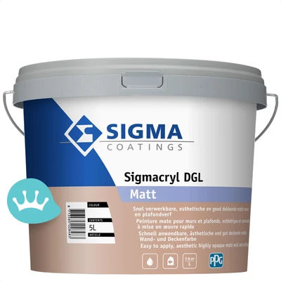 Sigma Sigmacryl Dgl Matt Mengkleur 5 liter packshot