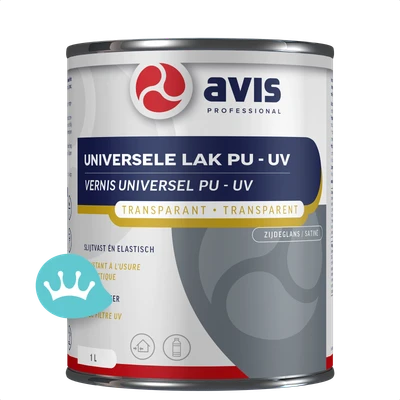 Avis Universele Lak Pu Uv Transparant Zijdeglans 1000 mililiter Nieuw packshot