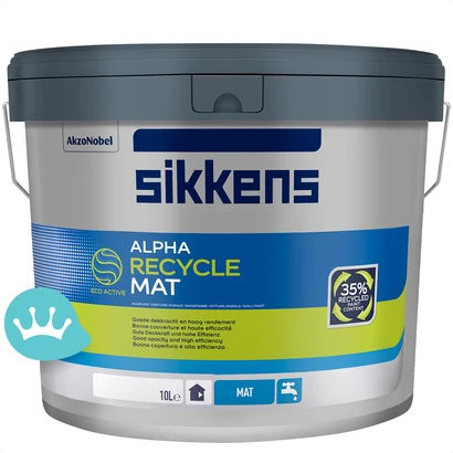 Sikkens Alpha Recycle Mat Wit 10 liter packshot