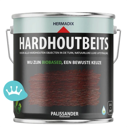 Hermadix Hardhoutbeits Palissander 2,5 liter packshot