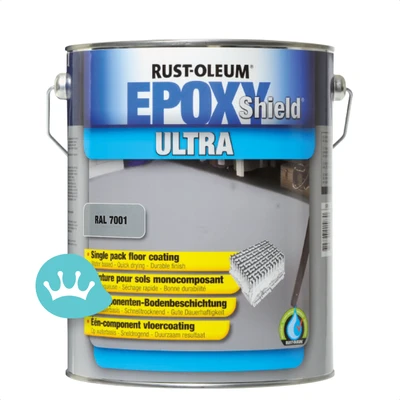 Rust Oleum Epoxyshield Ultra Staalgrijs Ral 7001 5 L packshot