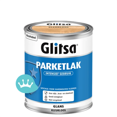 Glitsa Parketlak Glans Kleurloos 750 mililiter packshot