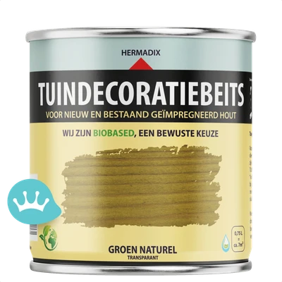 Hermadix Tuindecoratiebeits Groen Naturel 750 mililiter packshot