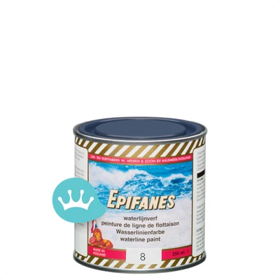 Epifanes Waterlijnverf 8 Donkerblauw 250 mililiter packshot